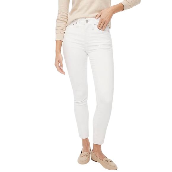 J.Crew Tall 10" high-rise skinny jean in signature stretch white women’s size 32 - Picture 1 of 11